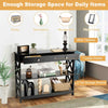 X-Design Entryway Table 3-Tier Console Table Living Room Sofa Table-Black