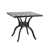 Garden Hollow Top Design Side Table with Parasol Hole Cast Aluminum Dining Table