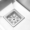 Large Deep Single Bowl Square 304 Stainless Steel Kitchen Sink w/ Drainer Kit UK