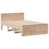Bed Frame without with Headboard 120x200 Solid Wood Pine K6D6