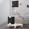 Wheels Medical Dental Clinic Trolley Carts w/ Laptop Pallet,Oral Scanner Holder
