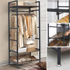 Heavy Duty Clothes Rail Storage Adjustable Garment Stand Hanging Display Shelf