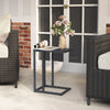 Indoor Outdoor Sofa Couch Table with Adjustable Foot Pads-Dark Gray
