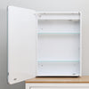 Bathroom Mirror Cabinet Clock Shaver Socket Sensor Demister Pad With LED Lights