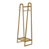 Heavy Duty Wooden Clothes Hanging Rail Stand Bedroom Coat Hat Rack Open Wardrobe