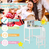 Children Corner Desk & Chair Set Kids Writing Table with Chair