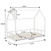 Solid Pine Wood Bedframe Scandinavian House Bed Bedstead Junior Toddler Kid Bunk
