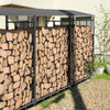 Heavy Duty Firewood Log Rack Large Storage Holder Shed Rack Outdoor Garden Yard