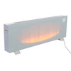 43INCH Freestand/Wall Mounted Electric LED Fireplace Glass Panel 7 Colour Fire
