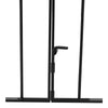 Iron Garden Gate Ball Top Driveway Double Swing Gate Pedestrian Entrance Door