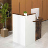Reception Desk Front Counter Desk 120 x 70 x 100 CM-Coffee