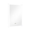 Illuminated LED Bathroom Mirror with Demister Pad|Anti-fog|Clock|Wall-Mounted UK