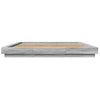 Bed Frame with Grey Sonoma 180x200 King Engineered Wood R5Q5