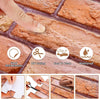 10x 3D Tile Brick Wall Sticker Waterproof Self-adhesive PVC Panel Wallpaper UK
