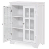 Bathroom Floor Cabinet Freestanding Display Storage Cabinet w/ Doors