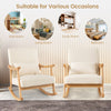 Upholstered Rocking Chair Bedroom Modern Wooden Single Accent Rocker