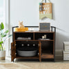 Modern Cat Furniture Pet Crate Cat Litter Box Enclosure Hidden Cat Washroom