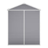 6x4.5ft Plastic Garden Shed Outdoor Storage Tools Shed Lockable Double Door Apex