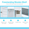 Over-The-Toilet Storage Cabinet 4-Tier Washing Machine Rack W/Adjustable Shelves