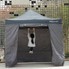 Commercial Grey Pop Up Gazebo With Sides Garden Marquee Market Stall Tent 3x3m