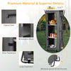 Folding Pop-Up Cupboard Compact Camping Storage Cabinet w/Carrying Bag Grey XL
