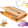 VEVOR Soap Cutter Cut 1 Inch 1-12 Pcs Bars Bamboo Soap Slicer With Steel Wire