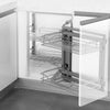 Blind Corner Bracket & Plates Cabinet Pull Out Drawer Base Shelve Storage Basket