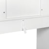 Dressing Table Vanity Makeup Desk w/ LED Lights Mirror Drawer Bedroom Furniture