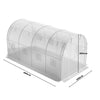 4 x 3 x 2 m Walk-in Greenhouse Polytunnel Patio Garden Outdoor Metal Steel Frame