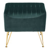 Green Dressing Table Stool Makeup Bench Chair Soft Padded Cushion Piano Seat