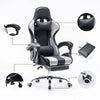 Heavy Duty Gaming Chair Swivel Recliner Racing PC Game Chair with Footrest NEW