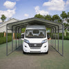 Carport 13x20ft Metal Car Canopy Garage UVProof Waterproof Heavy Duty Anthracite