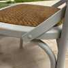 Grey Cross Back Dining Chair Set of 2 Comfortable & Stylish Wooden Home Cafe