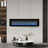 50/60" Electric Fire Wall Mount/Freestand Fireplace Heater Stoves 9 Flame Color