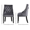 Velvet Pull Door Knocker Studded Dining Kitchen Accent Chairs Luxury Windsor