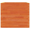 Garden Planter Wax Brown 80x80x72 Solid Wood Pine Y3N5