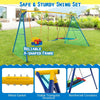 300 kg Indoor Outdoor Swing Set Garden Heavy Duty Carbon Steel Swing Frame