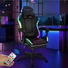 Gaming Chair with RGB LED illuminat Ergonomic Computer Chair Swivel Office Pmeff