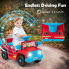 Kids Jeep 6V Battery Powered Car Electric Ride on Car Toy with Sound-Red