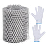 6 Meter Gutter Guard Mesh Leaves Gutters Protection Mesh Net with Gloves