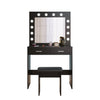 Vanity Dressing Table Stool Set Makeup Mirror/Drawers/Dimmabl 3 Colors LED Light