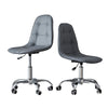 Cushioned Computer Desk Office Chair Chrome Legs Lift Swivel Adjustable Height