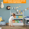 3-Tier Kids Bookshelf Childrens Bookcase Rack Wall Toys Storage Organizer