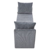 Multi-Functional Ottoman Storage Bench Lift-Top Padded Seat with 2 Throw Pillows