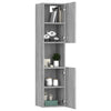 Bathroom Cabinet Grey Sonoma Engineered Wood Toilet Cupboard vidaXL