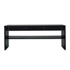 Coffee Table 2 Tiers Wood Tea Table Home Living Room Rectangle Table Black White