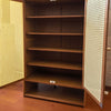 Shoe Rack Shoe Storage Cabinet Rattan Wood Stand Cupboard Unit Organiser 2 Doors