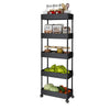 Kitchen Storage Stand Trolley Organiser Basket Fruit Vegetable Rack On Wheels