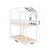 2-IN-1 CABIN BED SOLID WOOD BUNK BEDS HOUSE DESIGN KIDS SLEEP STATION 3FT SINGLE