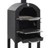 Charcoal Fired Outdoor Pizza Oven with Fireclay Stone Garden Cooker